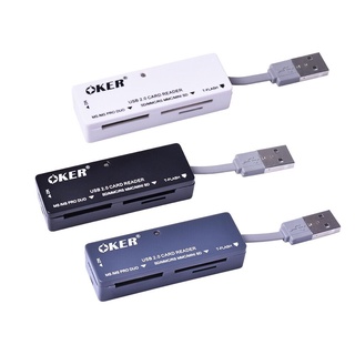 Oker อุปกรณ์อ่านการ์ดอเนกประสงค์ ALL IN ONE USB 2.0 CARD READER OKER C-09