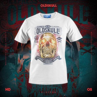 เสื้อยืดผู้ชาย OLDSKULL  EXPRESS HD  :  GOLDEN SKULL S-5XL