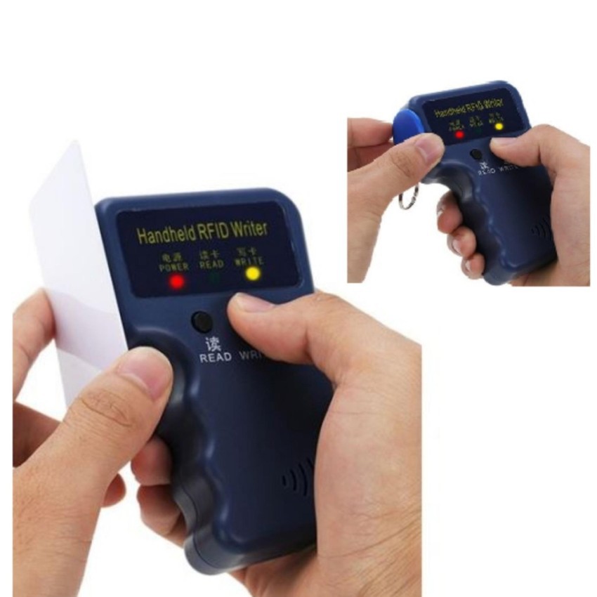 Handheld 125KHz RFID ID Card Writer / Copier Duplicator - Blue | Shopee ...