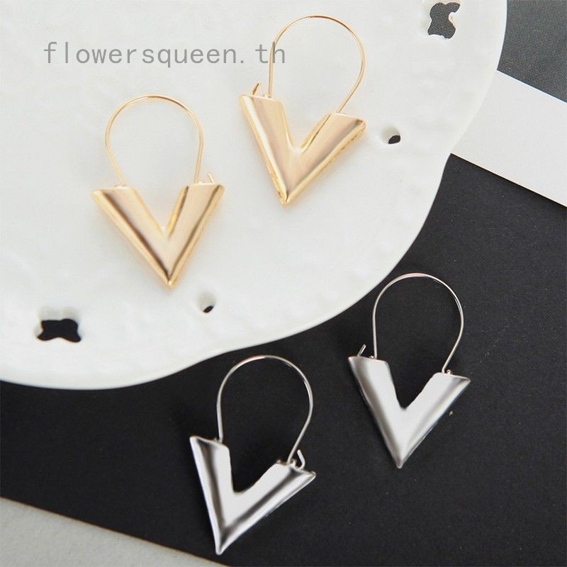 flowersqueen-เครื่องประดับแฟชั่นสตรีต่างหู-stud-earrings-stud-earrings