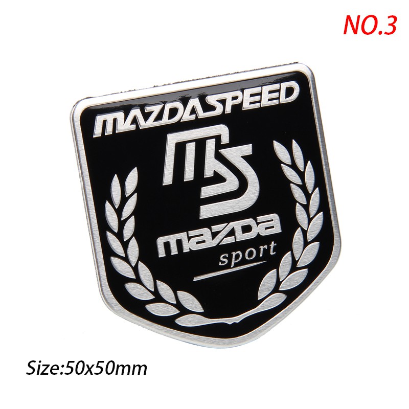 สติ๊กเกอร์โลหะสําหรับติดตกแต่งรถยนต์-ms-mazda-speed-atenza-cx-5-cx-7-323-cx-3