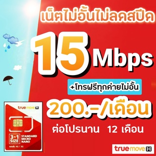 ภาพหน้าปกสินค้าซิมโปรเทพ ซิมทรู 15/20/30 Mbps ไม่อั้นไม่ลดสปีด +โทรฟรีทุกค่ายไม่อั้น ซึ่งคุณอาจชอบสินค้านี้