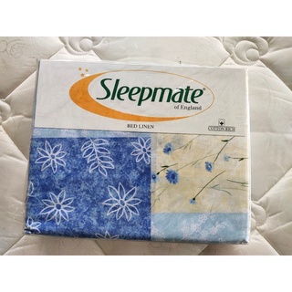 Clearance🔴ซื้อ1แถม1🔴 ผ้าปูที่นอน 6 ฟุต Sleepmate of England ลายสวยน่ารักเนื้อผ้าดีละเอียดเนียนไร้รอยต่อ