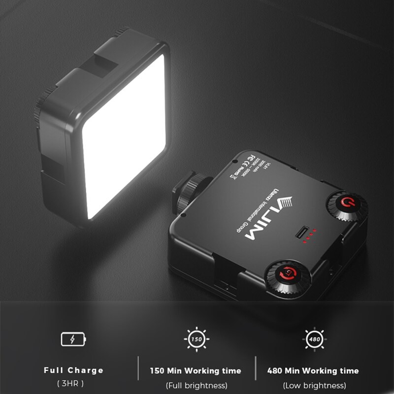 ภาพหน้าปกสินค้าVIJIM VL81 Mini LED Video Light Built-in Battery 81 Camera Lamp Phone LED