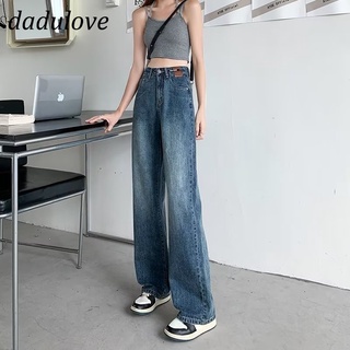 DaDulove💕 2022 New High Waist Wide Leg Jeans Loose Niche Mopping Straight Pants Fashion plus Size Womens Clothing