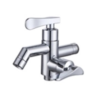 SHANK FAUCET TWO WAY RASLAND RA DZ-8795 CHROME ก๊อกล้างพื้น2ทาง RASLAND RA DZ-8795 สีโครม ก๊อกล้างพื้น ก๊อกน้ำ ห้องน้ำ S