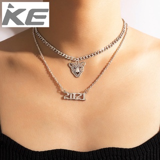 Popular Jewelry Simple Lion Silver MultiLadies Necklace for girls for women low price