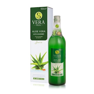 S Vera Plus ผลิตภัณฑ์เสริมอาหาร เครื่องดื่มน้ำว่านหางจระเข้ ผสมสารสกัดจากโกจิเบอร์รี่ ไม่เจือสีและไม่ใช้วัตถุกันเสีย