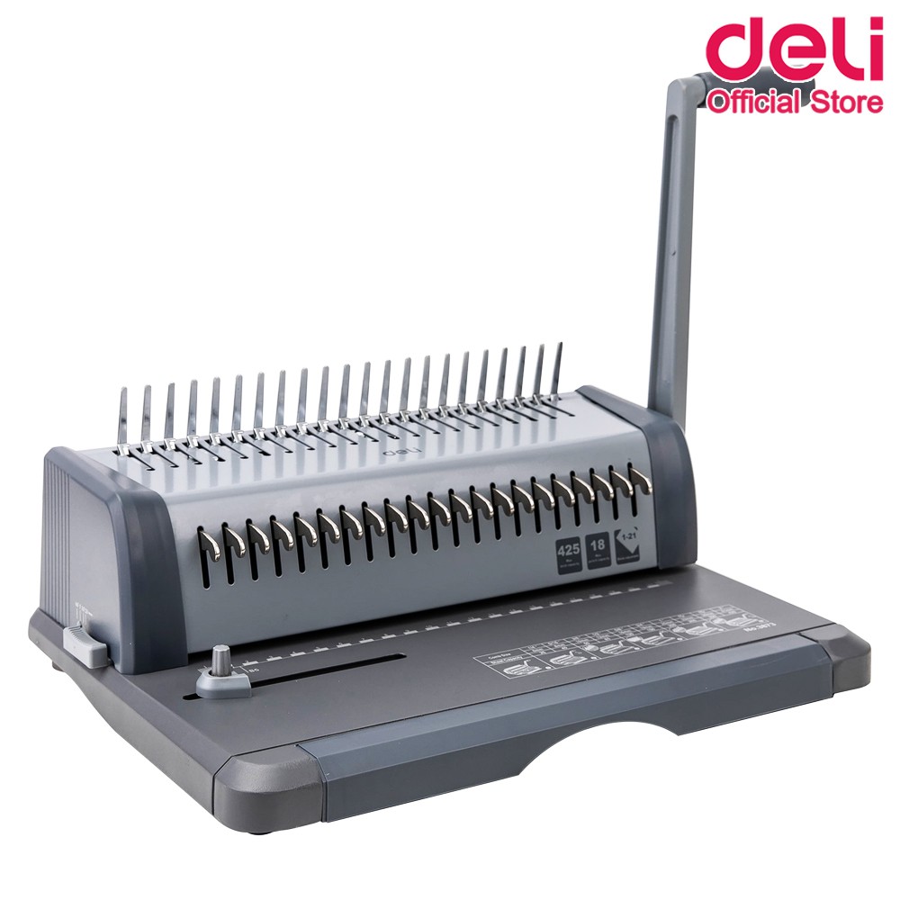 deli-3873-binding-machine-เครื่องเจาะกระดูกงูสำหรับเข้าเล่ม-รับประกันสินค้า-1-ปี-เครื่องเข้าเล่มกระดูกงู-อุปกรณ์สำนักงาน