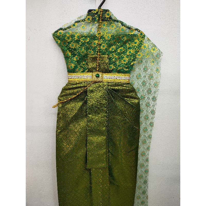 ภาพสินค้าชุดไทยแก้บนลูกไม้ยุคโบราณ จากร้าน dang00091 บน Shopee ภาพที่ 4