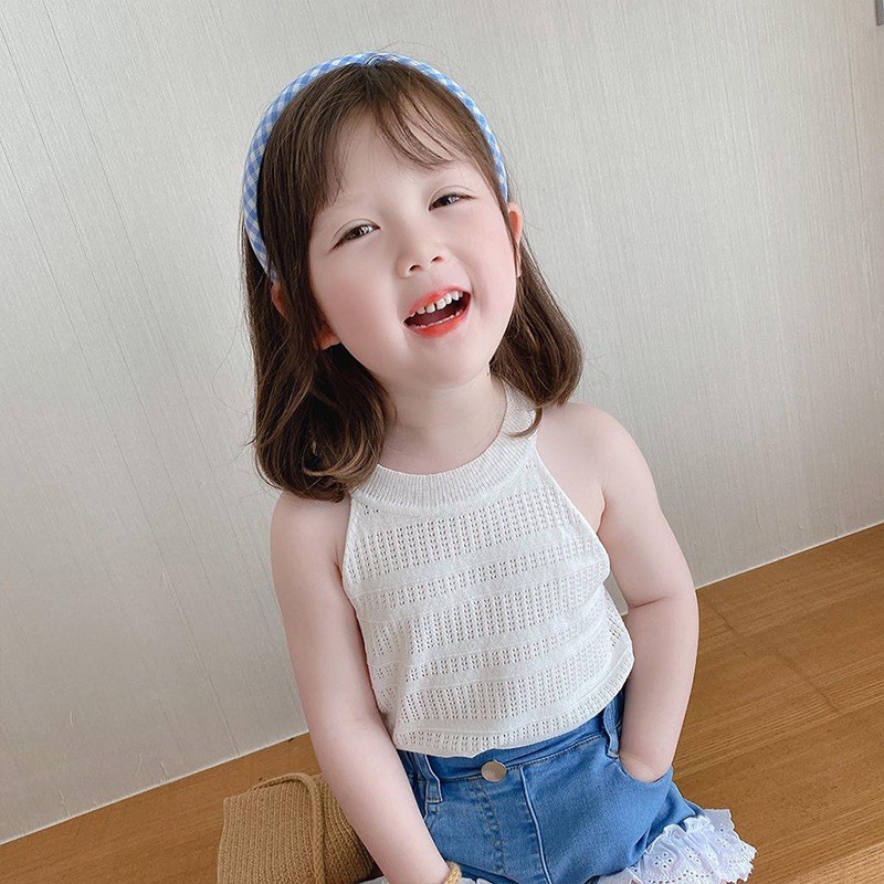 เสื้อแขนกุดสำหรับเด็กผู้หญิง-สไตล์เกาหลีแสนสวย