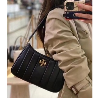 🎀 (สด-ผ่อน) กระเป๋าสีดำ 8.5 นิ้ว งาน Shop 87178 Tory Burch Kira logo-plaque shoulder bag