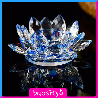 [Baosity5] ดอกบัวคริสตัลสีขาวพร้อมกล่องของขวัญสําหรับตกแต่งบ้าน 12ซม.