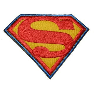 Superman ป้ายติดเสื้อแจ็คเก็ต อาร์ม ป้าย ตัวรีดติดเสื้อ อาร์มรีด อาร์มปัก Badge Embroidered Sew Iron On Patches