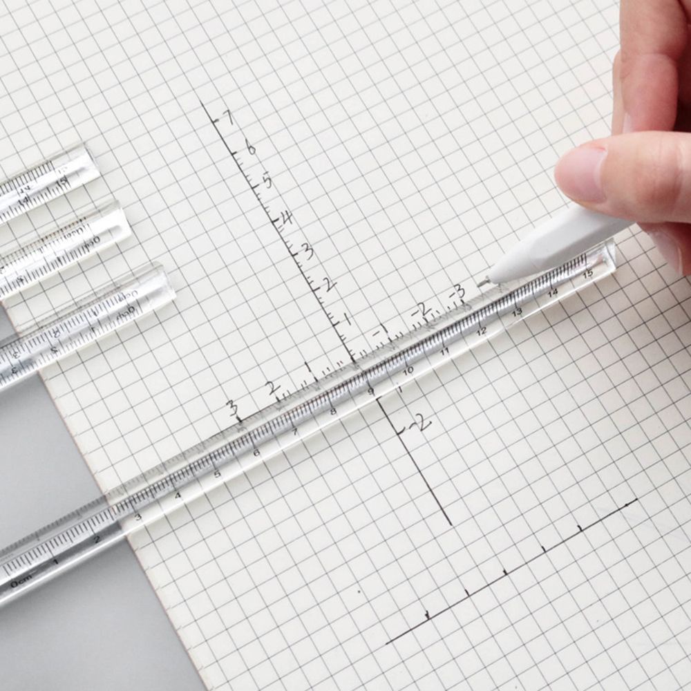 cactu-ไม้บรรทัดพลาสติกใสทรงสามเหลี่ยมสําหรับวาดภาพเครื่องเขียนขนาด-15-ซม