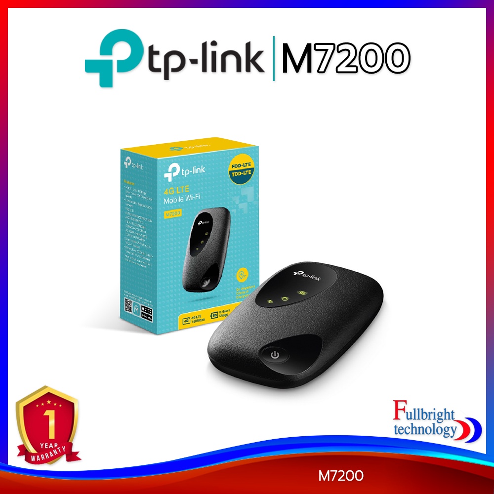 TP-Link M7200 4G LTE Pocket WI-FI ไวไฟพกพา สามารถใส่ SIM Card รองรับ ...