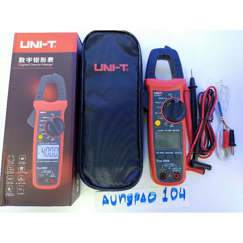 มิเตอร์วัดไฟดิจิตอลuni-t-ut204-มัลติมิเตอร์-clamp-multimeter-แคมป์มิเตอร์วัดไฟดิจิตอล