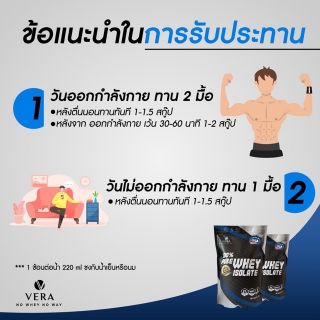 ภาพขนาดย่อของภาพหน้าปกสินค้าVERA WHEY PROTEIN รสจืด - สูตรลีนไขมัน ลดน้ำหนัก น้ำตาล 𝟬% จากร้าน dr.whey บน Shopee