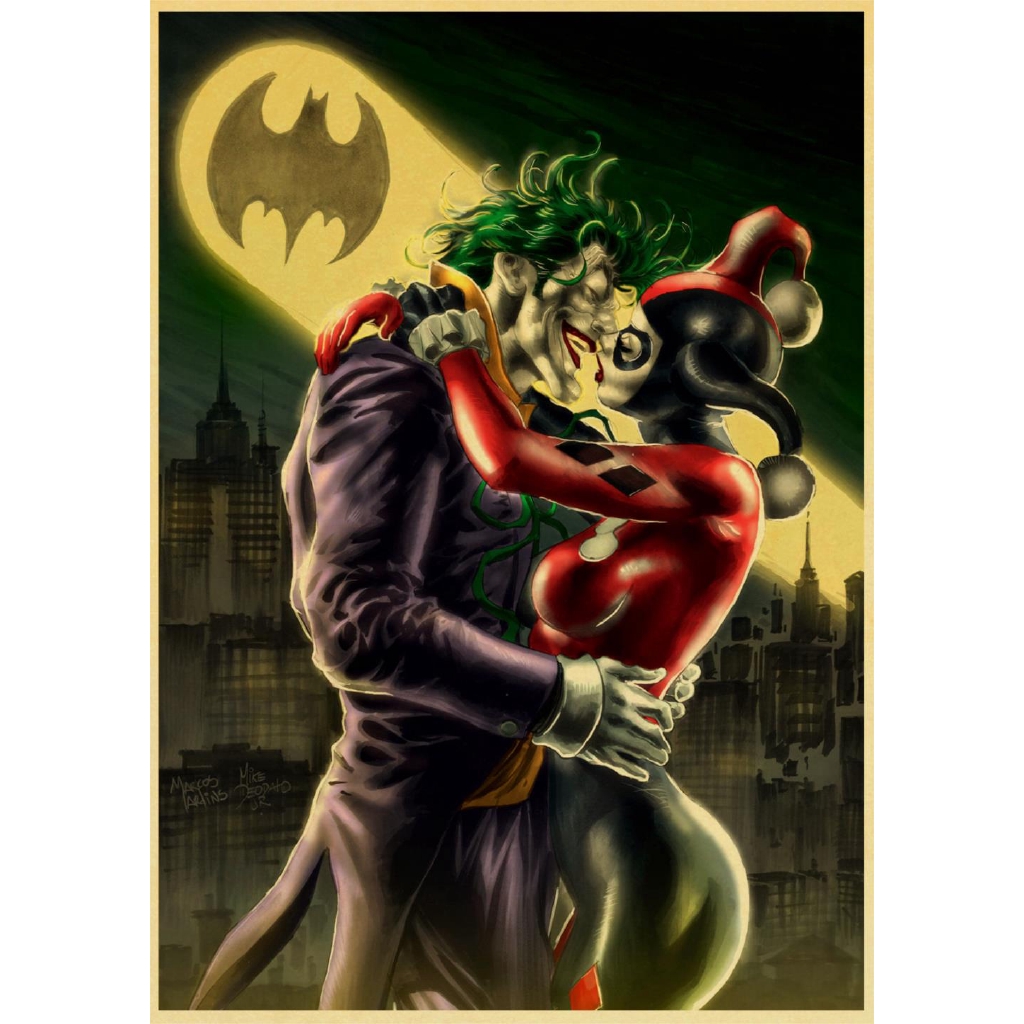 ภาพโปสเตอร์-joker-batman-harleen-quinzel-film-dc-movie-suicide-squad-comics-สําหรับตกแต่งผนัง