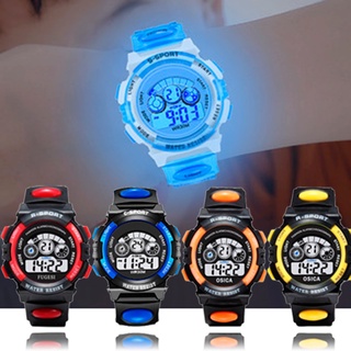 นาฬิกาอิเล็กทรอนิกส์สำหรับเด็ก Color Luminous Dial Life Waterproof Multi-function Electronic Watch For Boys And Girls