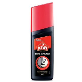 KIWI Shine &amp; Protect Shoe Polish น้ำยาเคลือบเงารองเท้า กีวี่ มี 2 สี สีดำ สีน้ำตาล