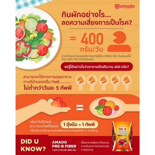 ภาพขนาดย่อของภาพหน้าปกสินค้าAmado Pre B Fiber อมาโด้ พรี บี ไฟเบอร์ จากร้าน thanatpach.pan บน Shopee ภาพที่ 5