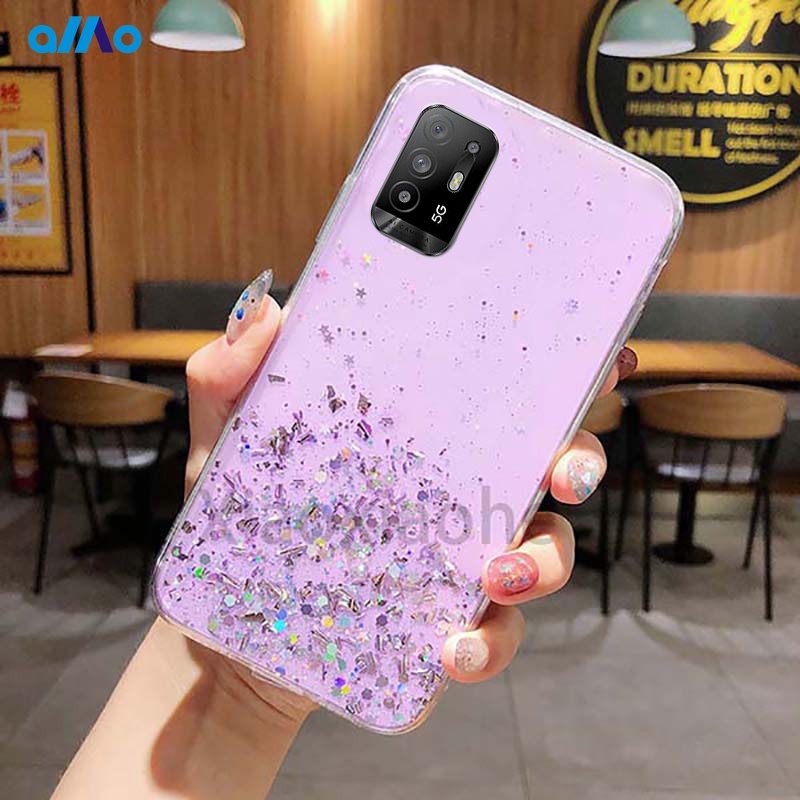 เคสโทรศัพท์มือถือซิลิโคนลายดาวสําหรับ-oppo-a18-reno6-z-reno6-pro-5g-a54-a94-a15-reno5-5g-find-x3-pro