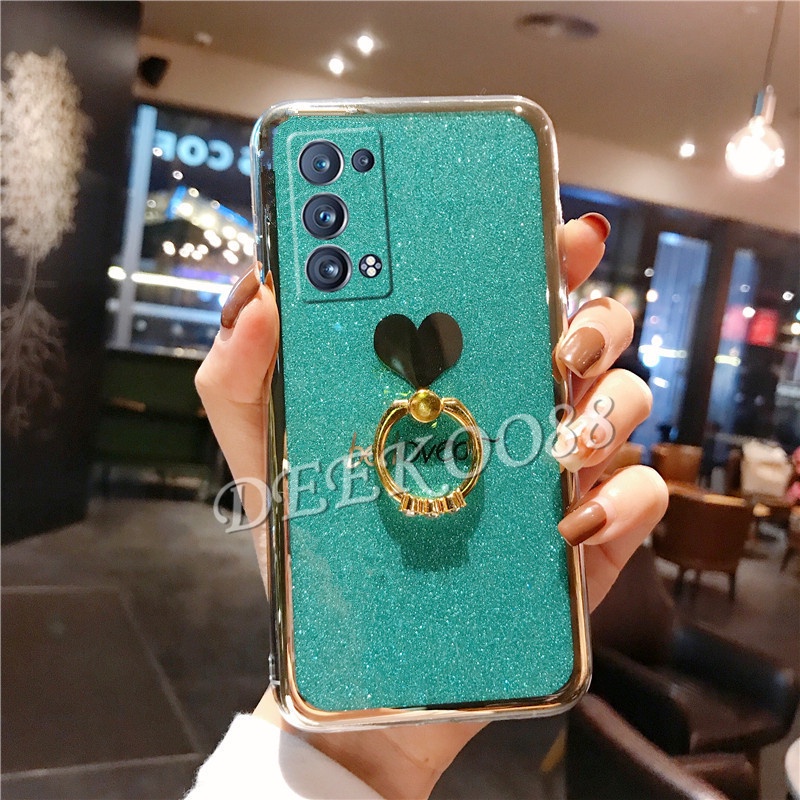 เคสโทรศัพท์-oppo-reno6-pro-5g-oppo-reno6-z-5g-casing-bling-glitter-be-loved-hardcase-with-ring-holder-cover-เคส-รีโน่-รีโน่6z-รีโน่6pro-reno6pro-reno6z-reno-6z-6pro-6-z-pro