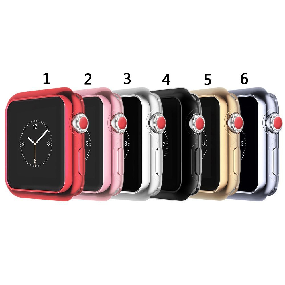 ภาพหน้าปกสินค้าเคส TPU ป้องกันสำหรับ Apple Watch Series 1 2 3 4 5 6 SE 38 มม 42 มม 40มม 44มม