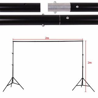 ภาพขนาดย่อของภาพหน้าปกสินค้าฉากถ่ายรูปขนาด 2x3เมตร มี5สีเลือกได้ ครบเซต (โครงฉากอลูทิเนียม2x2เมตร ขา2เมตร 2ตัว/ คานบน3ท่อน และตัวหนีบผ้า3ตัวค่ะ) จากร้าน kevinstudio1 บน Shopee ภาพที่ 1