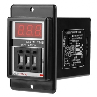 Time Relay Timer Waterproof 1-999S/M 1PC 8 Pins ABS ASY-3D Compressive【FRpokt】