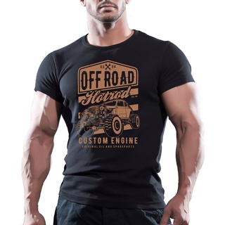 เสื้อยืดผ้าฝ้าย พิมพ์ลายรถออฟโร้ด Rebel Rider สําหรับผู้ชาย O65YT668832สามารถปรับแต่งได้