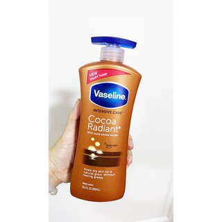 Vaseline Jelly Intensive Care Cocoa Radiant with Pure Coco Butter Body Lotion 600ml. / 725ml.