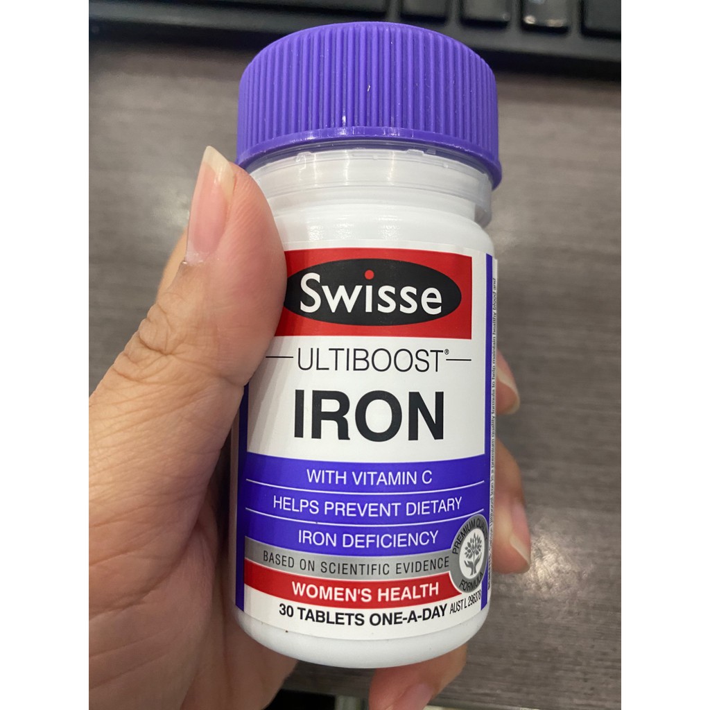 8522-บำรุงเลือด-swisse-ultiboost-iron-supplement-30cap-ธาตุเหล็ก-บำรุงเลือด-วิตามิน-vitamin-โลหิตจาง-เหน็บชา-ธาตุเห