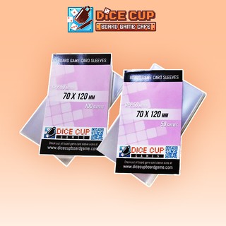[ของแท้] Dice Cup Games : ซองใสใส่การ์ด Sleeves: OPP ขนาด 70x120 mm 100 Sleeves &amp; 50 Sleeves