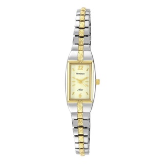 ARMITRON AR75/3415CHTT นาฬิกาข้อมือผู้หญิง สายสแตนเลส (แบบยืด) สีเงิน/ทอง