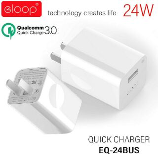 หัวชาร์จ  Eloop EQ-24BUS หัวชาร์จเร็ว Quick Charge 3.0 24W