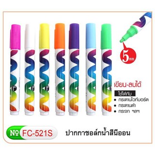 ภาพหน้าปกสินค้าROBIN ปากกาชอล์กน้ำ สีนีออน /Chalk Marker No.521S ที่เกี่ยวข้อง