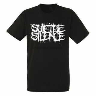[100% Cotton] เสื้อยืดผ้าฝ้าย พิมพ์ลายโลโก้ Suicide Silence สีดํา 0243M IJapna50EGikik80