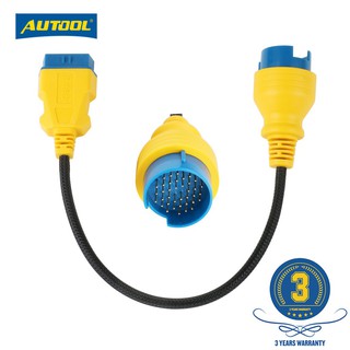 Autool BENZ 38Pin เป็น 16Pin OBD2 ELM327 สายเคเบิลต่อขยาย ตัวผู้ เป็นตัวเมีย สําหรับเครื่องยนต์รถยนต์