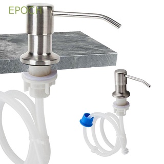 EPOCH Stainless Steel Extension Tube Kit Counter Pump Head Sink Soap Dispenser Under Deck Bathroom Tool Kitchen Supplies Cleaning Metal Detergent Dispensers Soap Dispenser Replacement/Multicolor