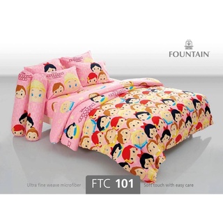 FOUNTAIN  💎FTC101💎 ชุดเครื่องนอน  ผ้าปูที่นอน ผ้าห่มนวม ยี่ห้อฟาวเทน FOUNTAIN ลายมิกกี้ซูม