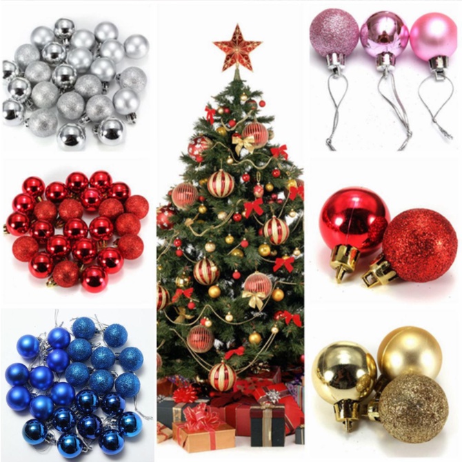 christmas-tree-decoration-balls-3-cm-ลูกบอลตกแต่งต้นคริสมาส-ลูกบอลประดับต้นคริสมาส-ของตกแต่งต้นคริสมาส-คริสมาส