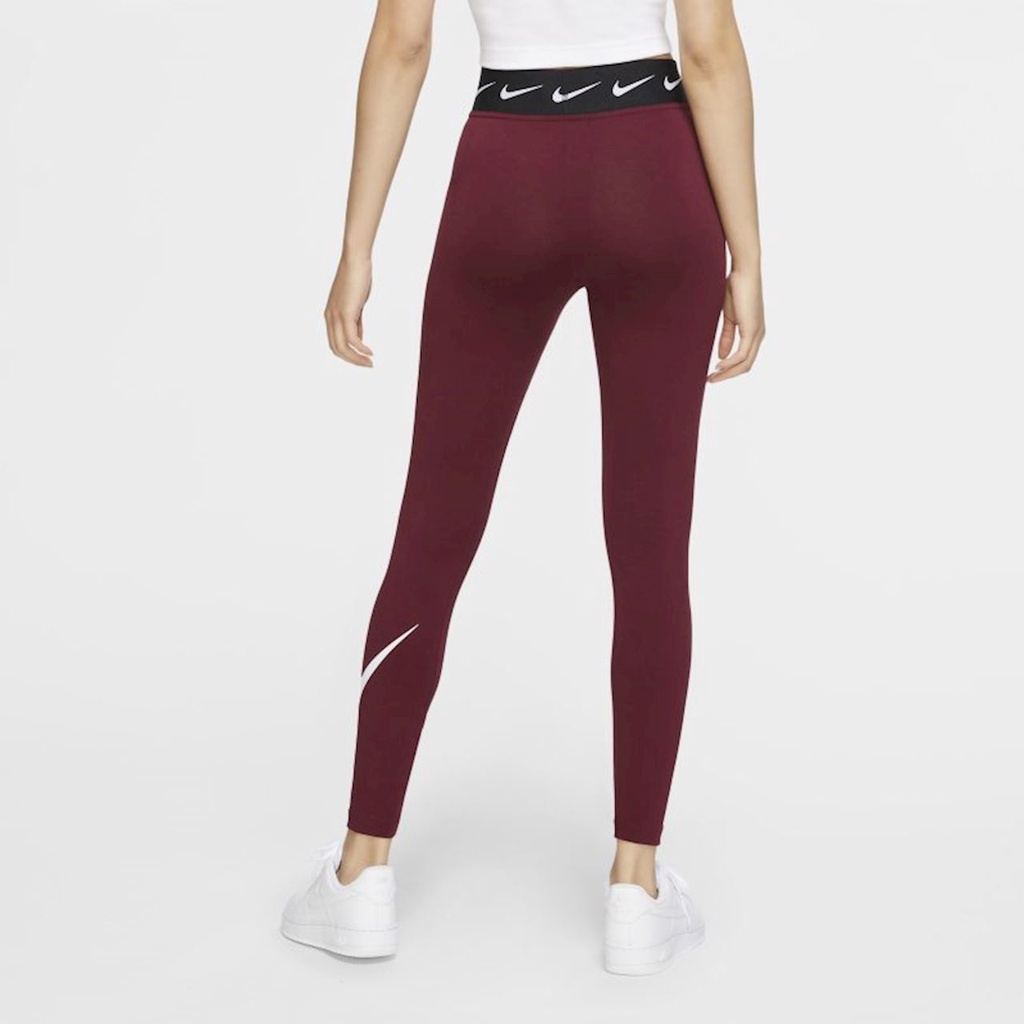 กางเกง-nike-sportswear-club-womens-high-waisted-leggings-red-cj1984-638-สินค้าลิขสิทธิ์แท้