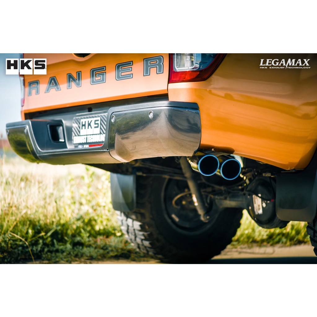 HKS LEGAMAX FORD RANGER 2011+ ปลายไทเทออกข้างคู่ แบรน์แท้ Japan ...