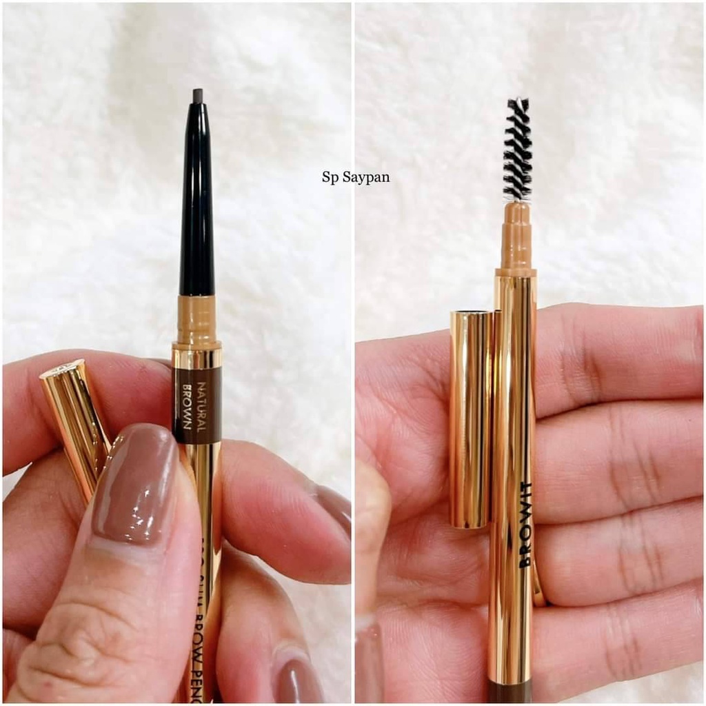 แท้100-ที่เขียนคิ้วน้องฉัตร-ดินสอเขียนคิ้วน้องฉัตรโปรสลิม-proslim-brow-pencil