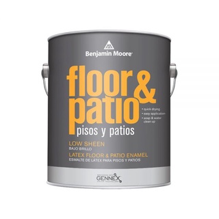 สีทาพื้นเกรดพรีเมียม รุ่น Floor &amp; Patio - Low Sheen  (N122) ขนาด 1 แกลลอน (3.785 L) ยี่ห้อ เบนจามินมอร์ Benjamin Moore