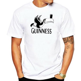 เสื้อยืดพิมพ์ลายแฟชั่น เสื้อยืด พิมพ์ลาย Guinness Melange Toucan Gre M สีเทา สําหรับผู้ชาย