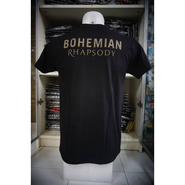 พร้อมส่ง-เสื้อยืดลําลอง-ผ้าฝ้าย-100-แขนสั้น-พิมพ์ลายโลโก้-queen-bohemian-rhapsosy-murah-band-rock-tbqe01-lela