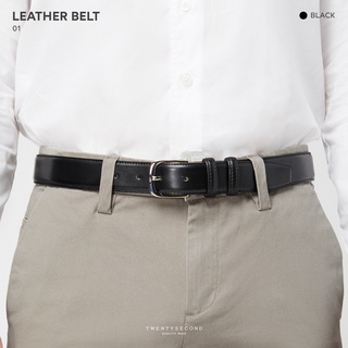 ภาพขนาดย่อของภาพหน้าปกสินค้าTWENTYSECOND เข็มขัดหนัง Leather Belt 01 - สีดำ / Black จากร้าน twentysecond_official บน Shopee ภาพที่ 1